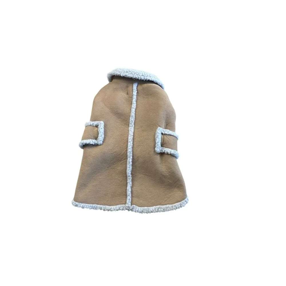 Dog Sherpa Poncho‎ Cape Bundle 2pc Reversible Cozy Pet Jacket